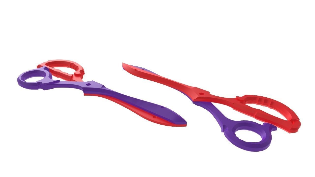 The Scissor Blades - Kill la kill scissors amulet 3d print model 3D print model_20