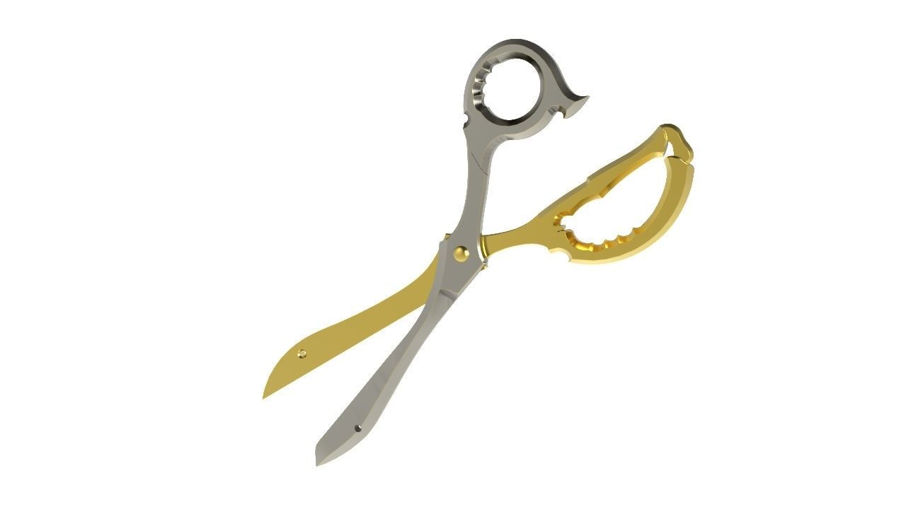 The Scissor Blades - Kill la kill scissors amulet 3d print model 3D print model_17