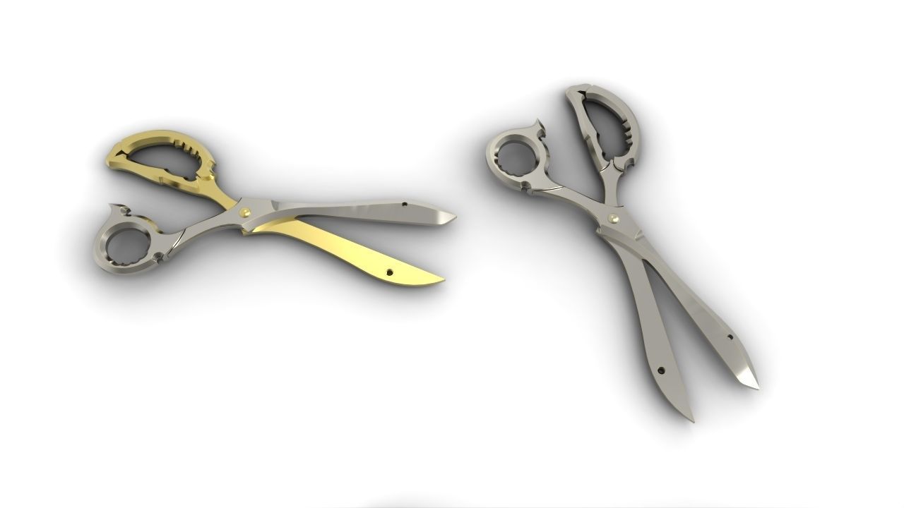 The Scissor Blades - Kill la kill scissors amulet 3d print model 3D print model_11