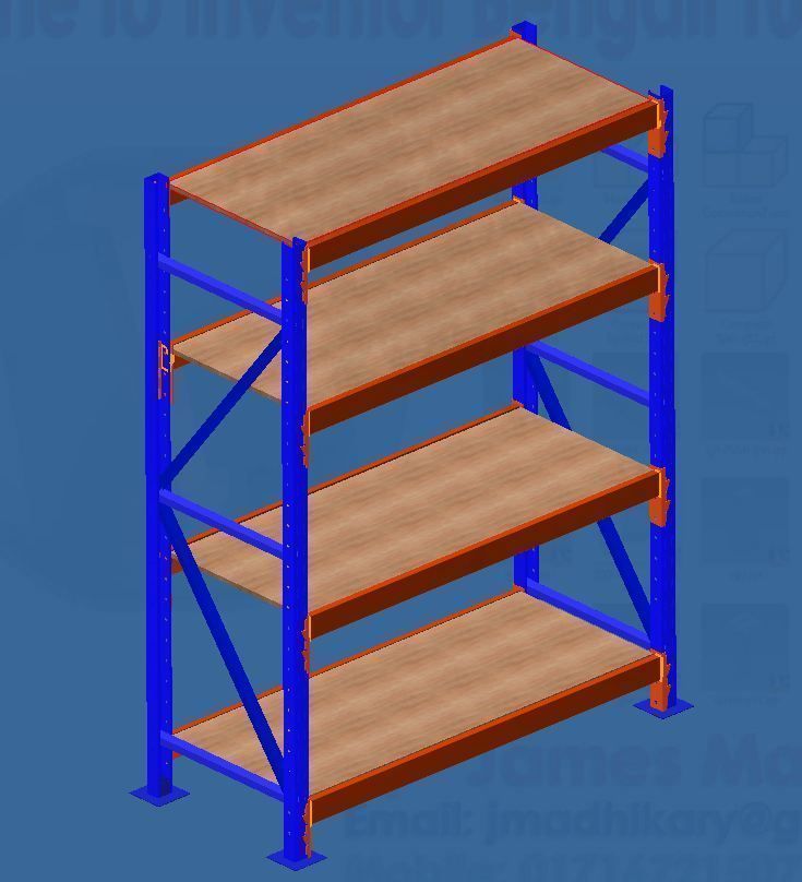 Adjustable Racking System Free 3D model_1