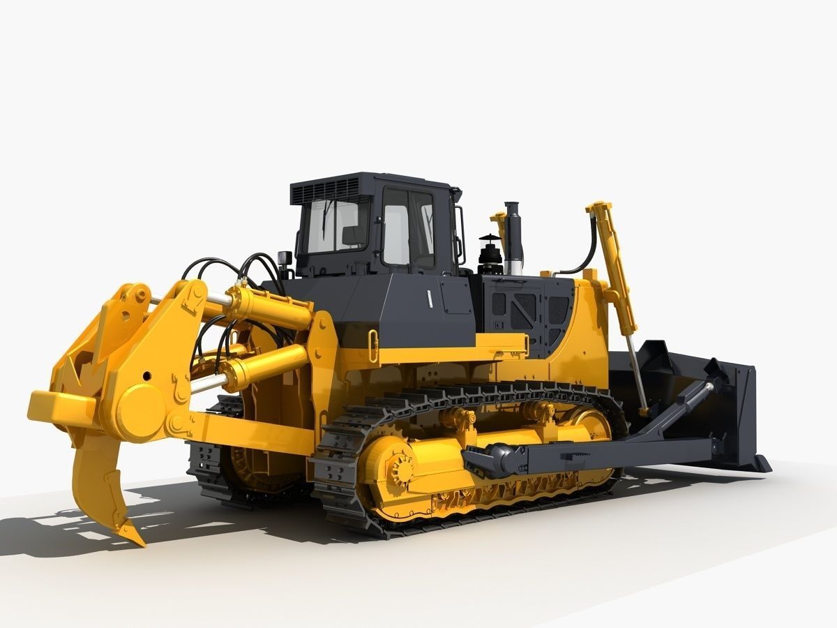 Bulldozer 01 3D model_5
