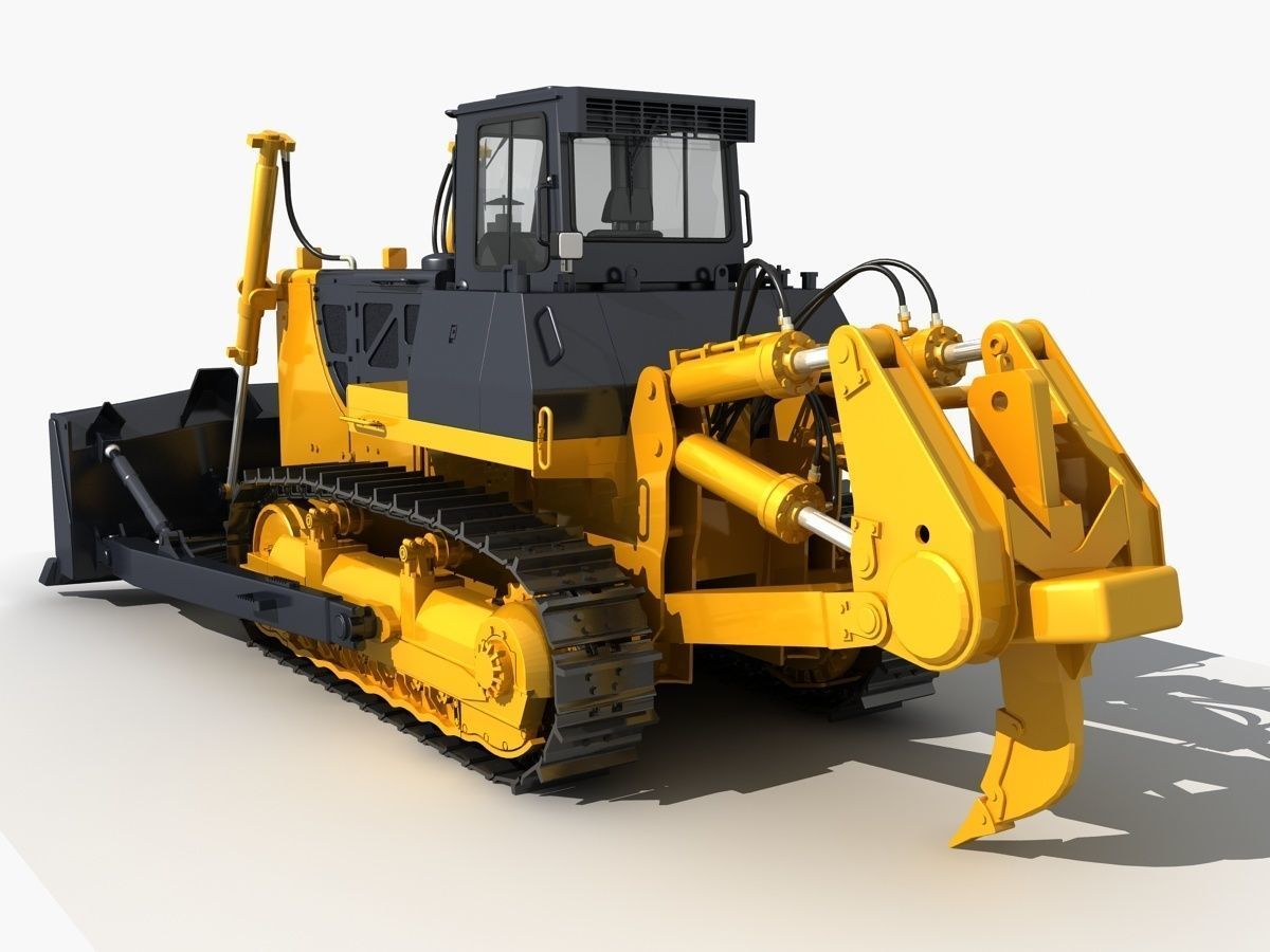 Bulldozer 01 3D model_3