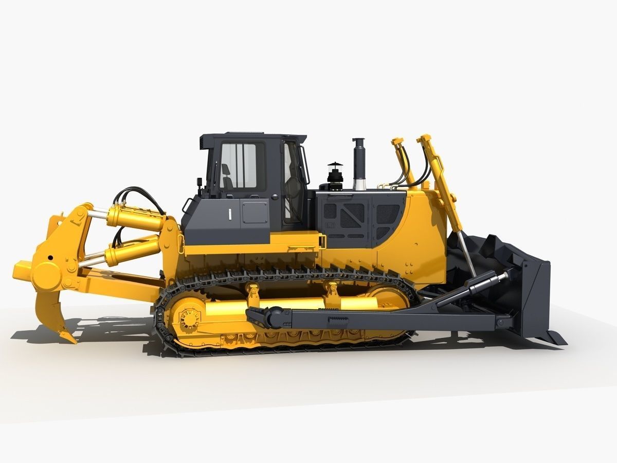 Bulldozer 01 3D model_4