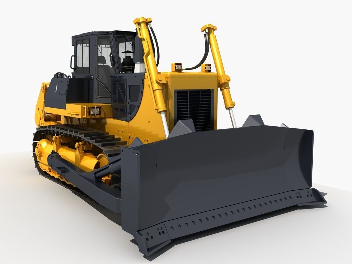 Bulldozer 01 3D model_7