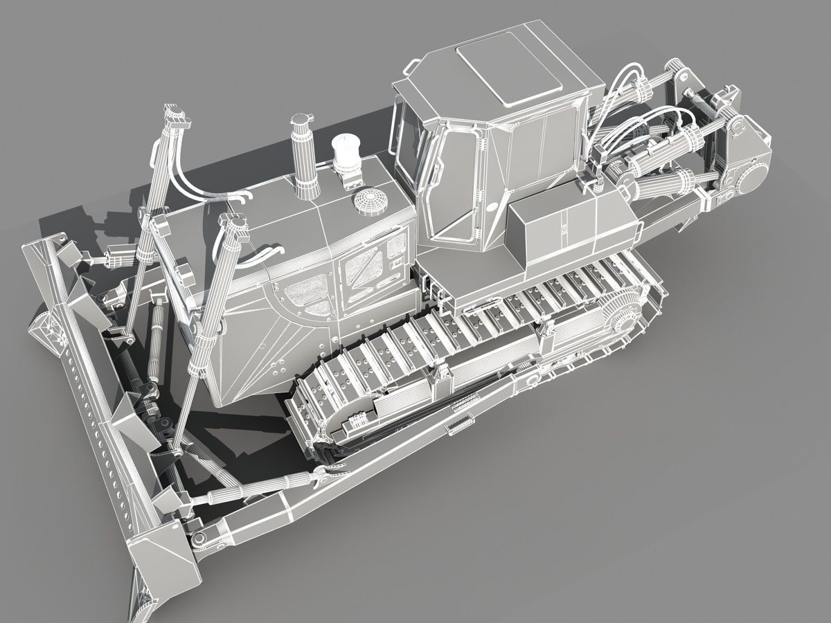 Bulldozer 01 3D model_17