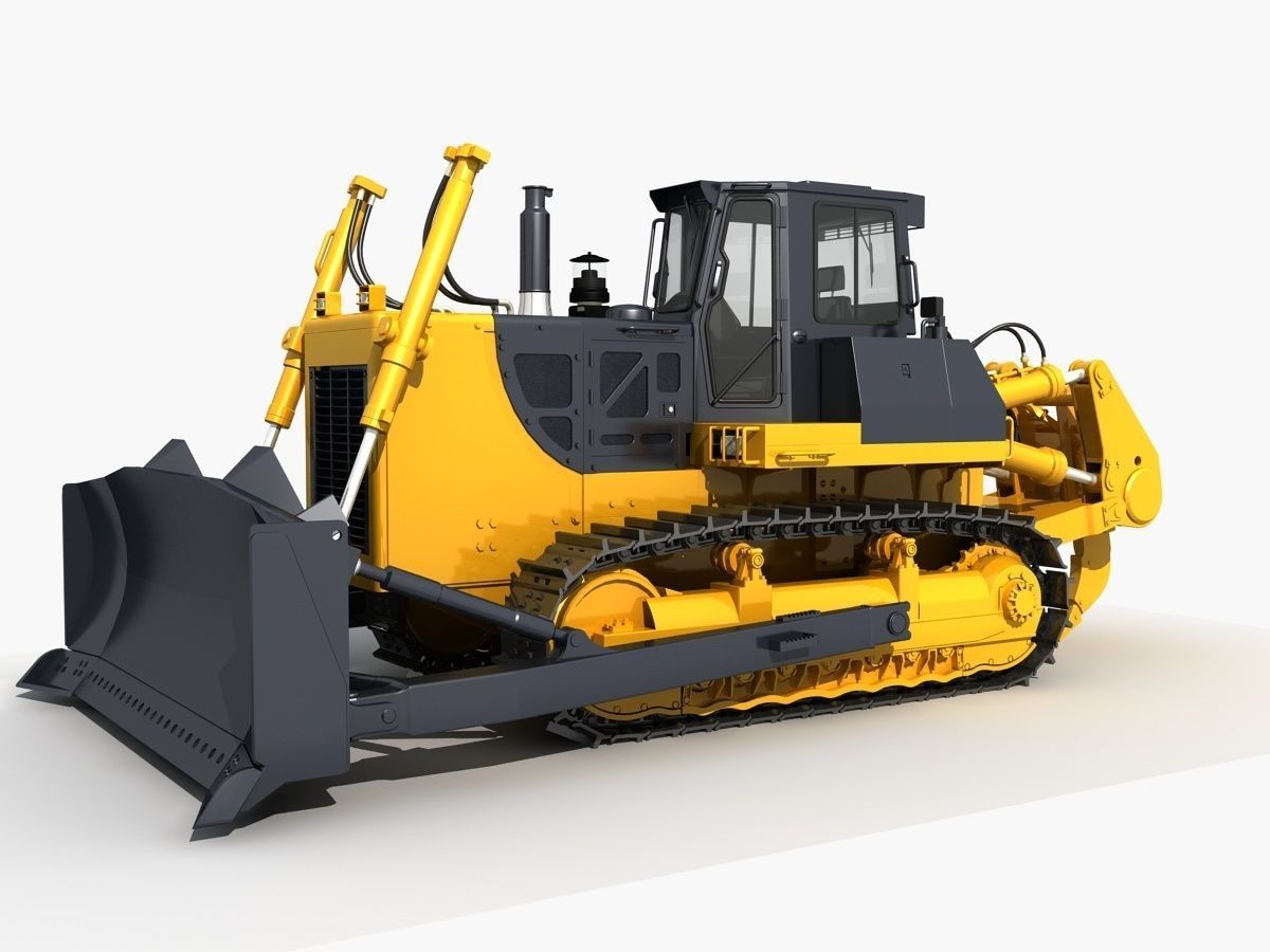 Bulldozer 01 3D model_6