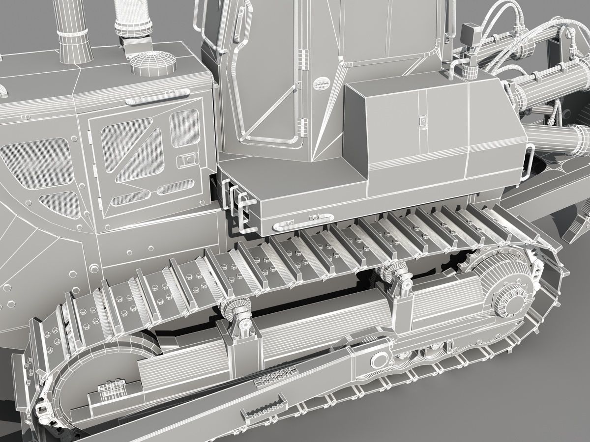 Bulldozer 01 3D model_15
