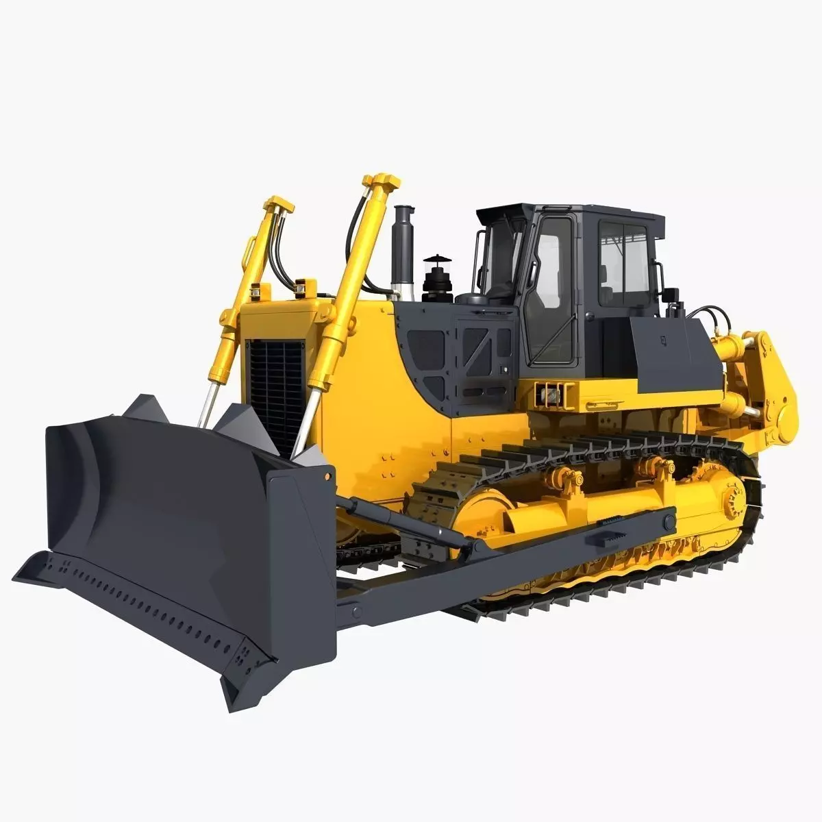 Bulldozer 01 3D model_0