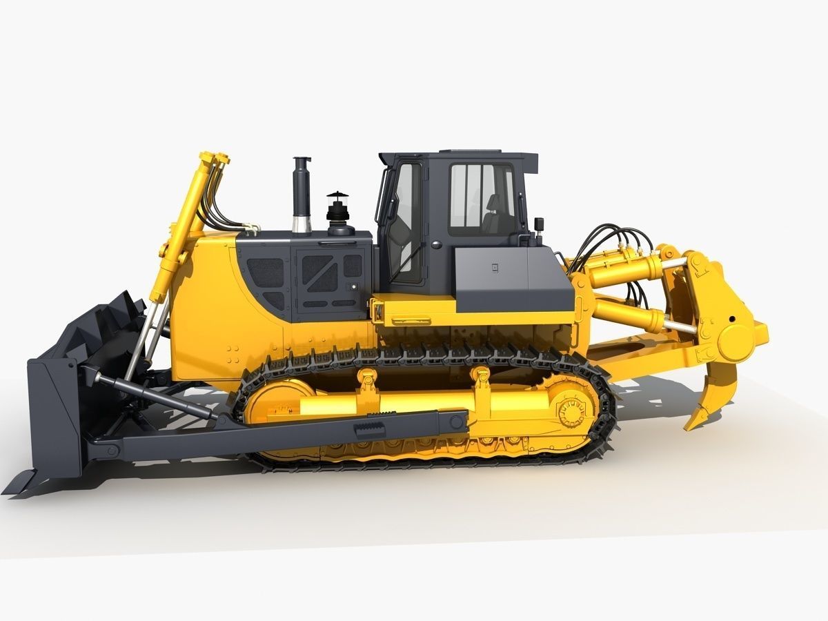 Bulldozer 01 3D model_1