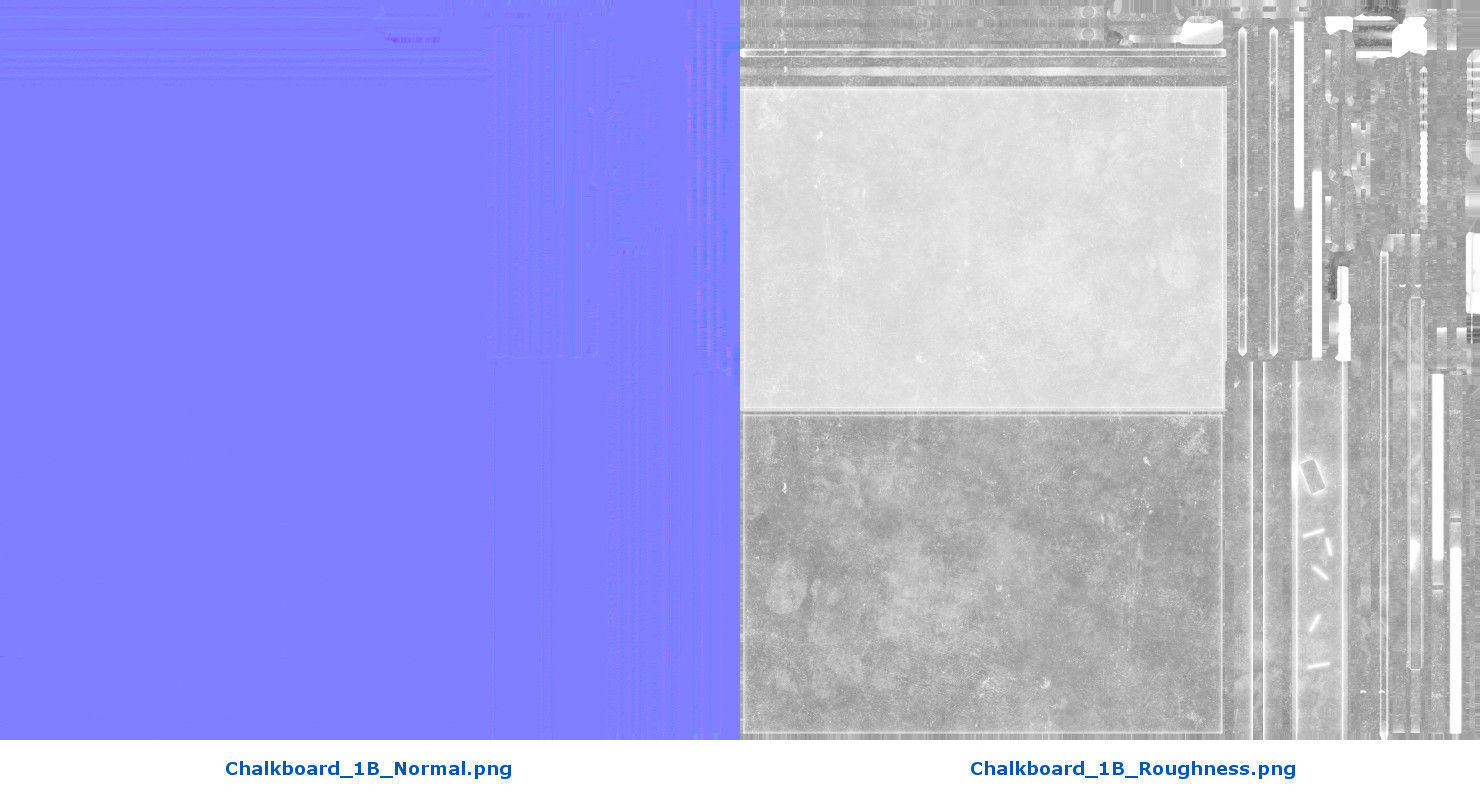 Chalkboard 1B Low-poly 3D model_13