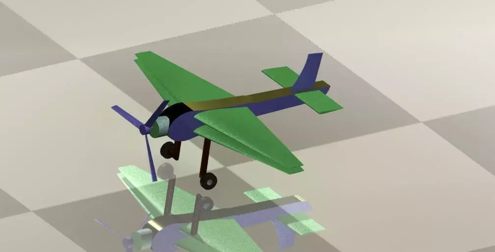 Toy plane Free 3D model