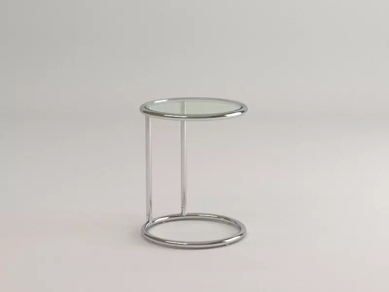 Yeld Chrome Glass Sideboard 3D model_0