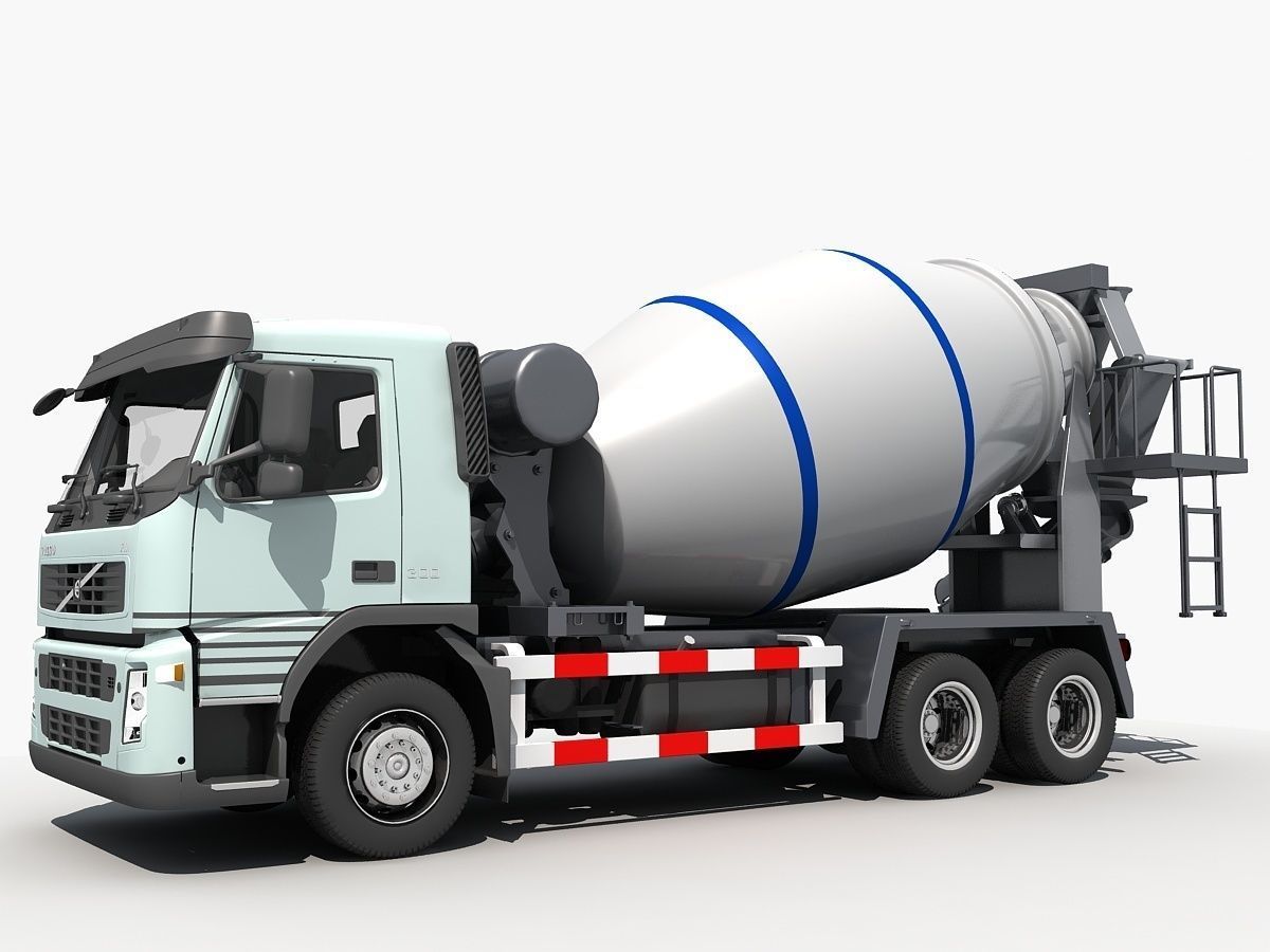 Cement Mixer  3D model_1