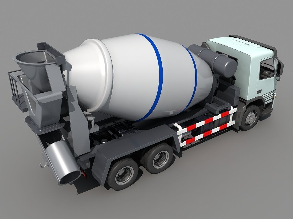 Cement Mixer  3D model_7