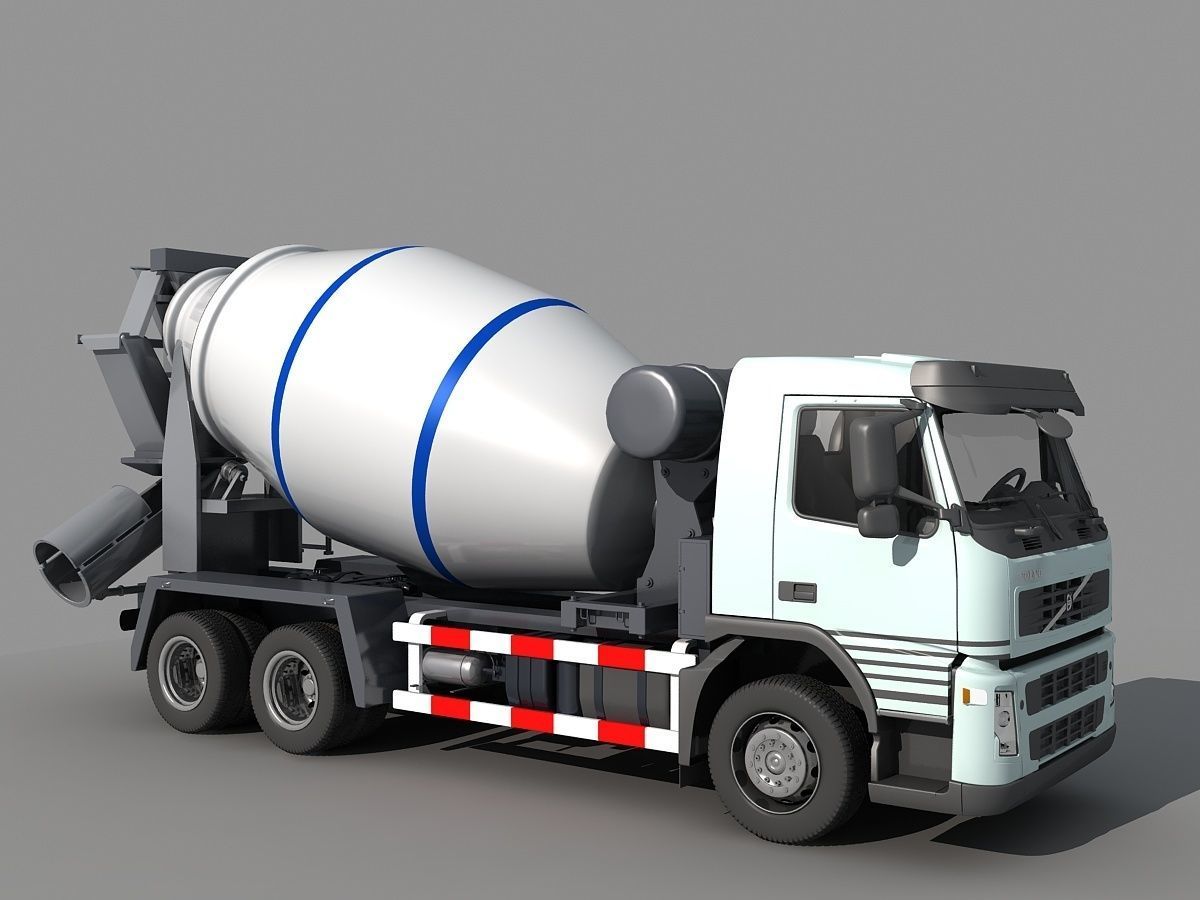 Cement Mixer  3D model_8