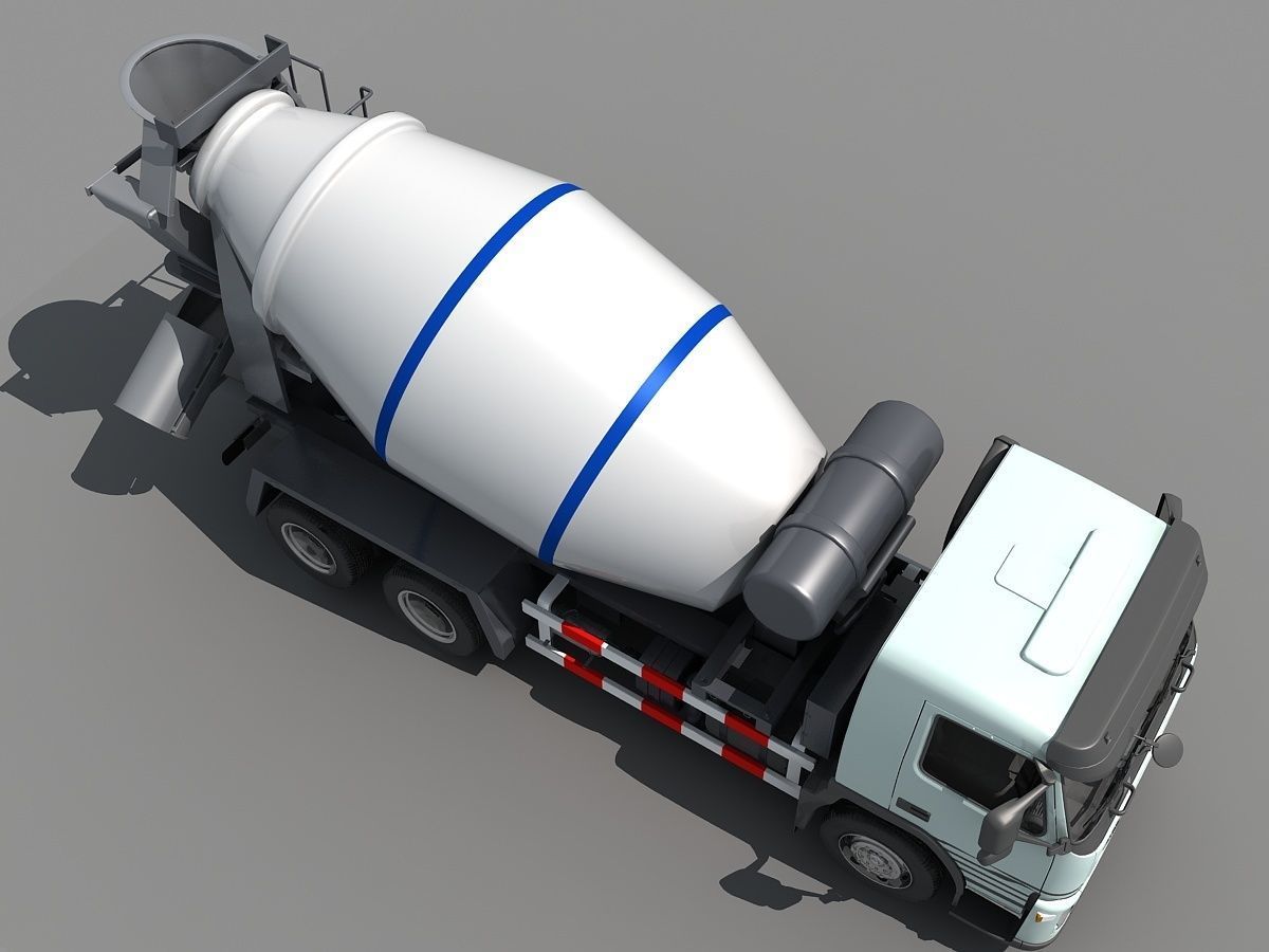 Cement Mixer  3D model_10