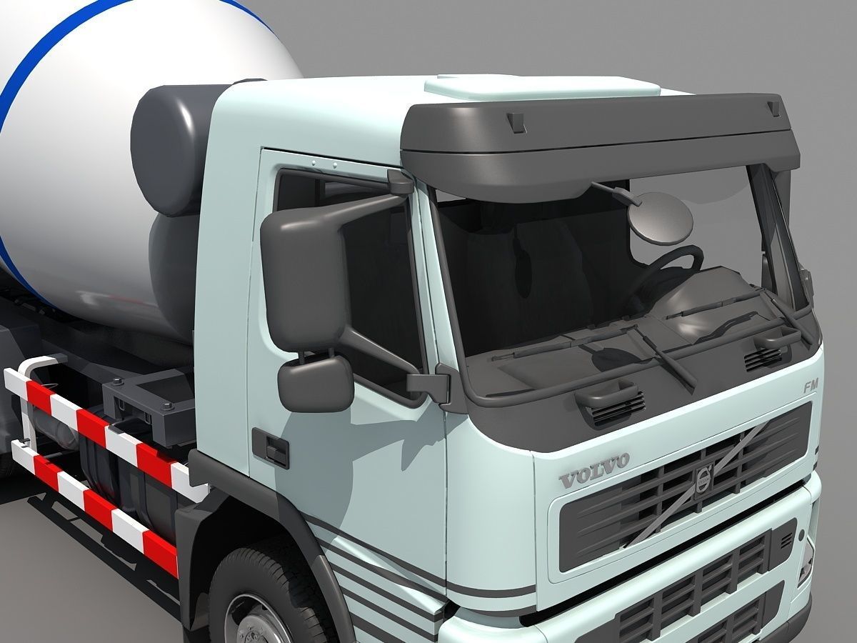 Cement Mixer  3D model_16