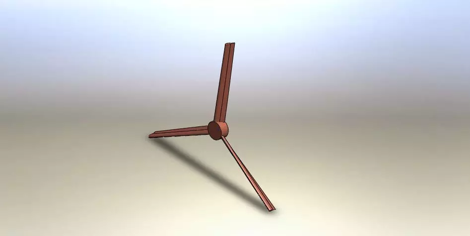 Propeller wind turbine Free 3D model