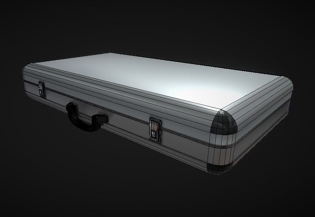 Aluminum Briefcase  3D print model_2