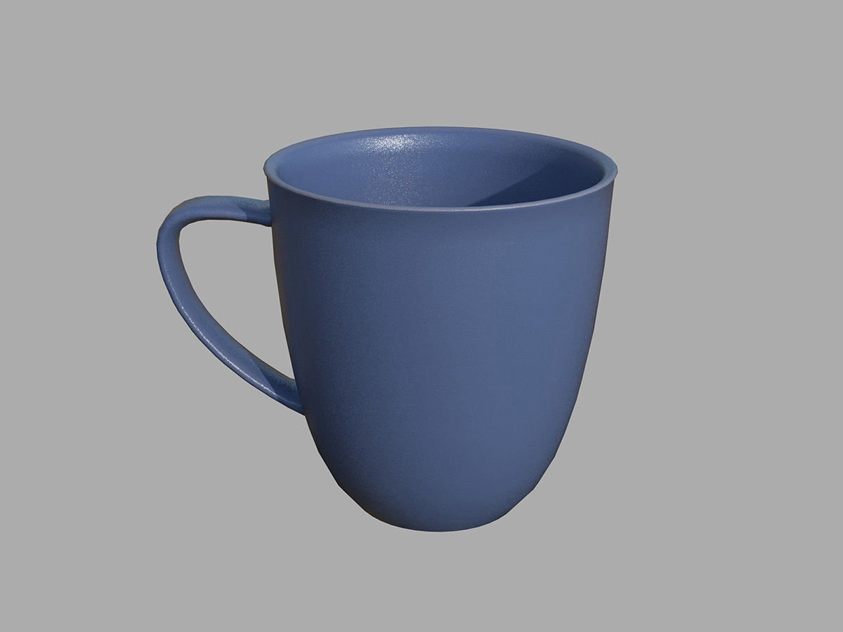 Stoneware coffee mug 3D model_2