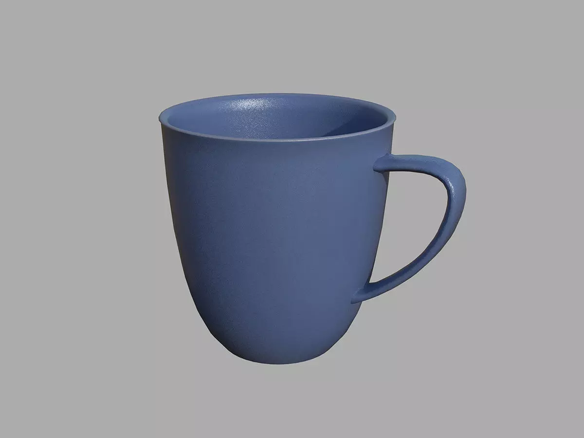 Stoneware coffee mug 3D model_0