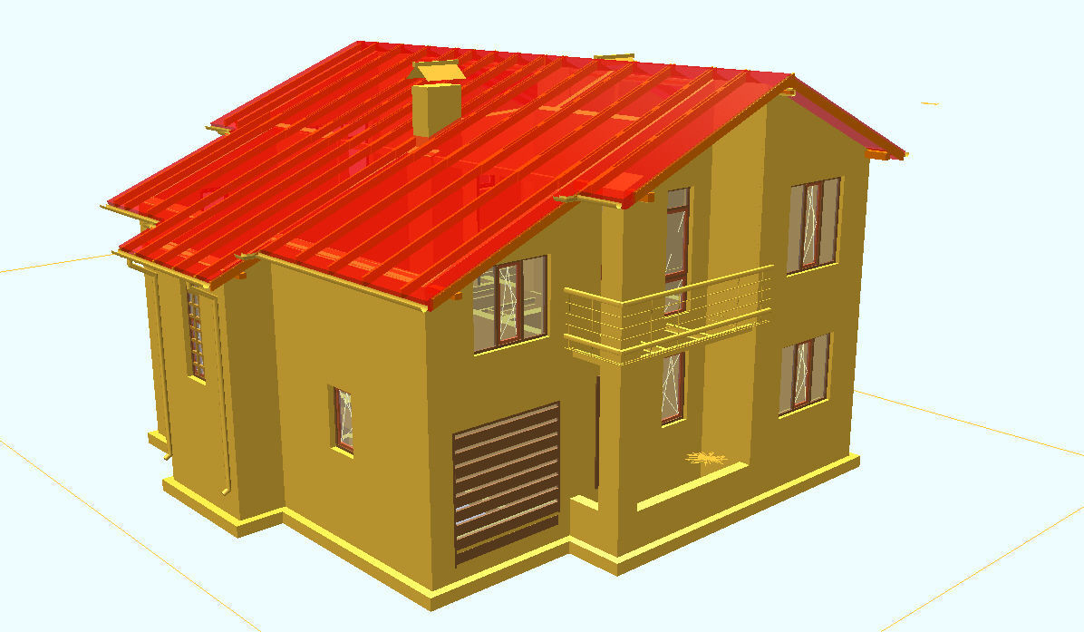 House 200m2  3D model_7