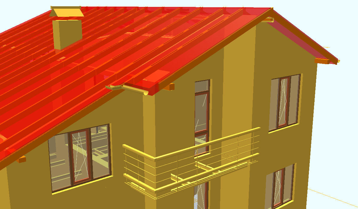 House 200m2  3D model_6