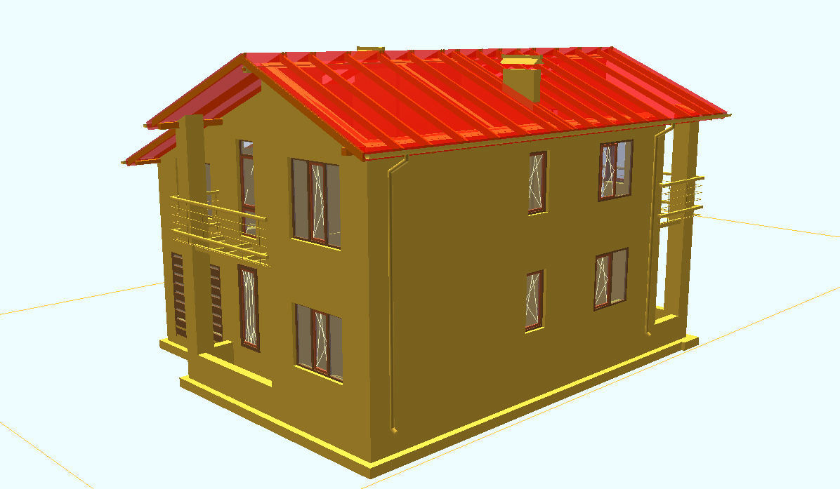 House 200m2  3D model_1