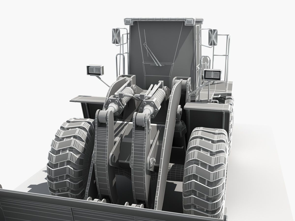 Wheel Loader 02  3D model_14