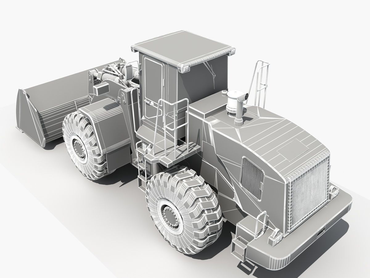 Wheel Loader 02  3D model_13