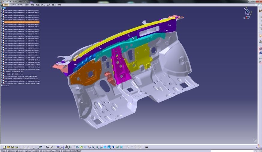 car frame 3D model_2