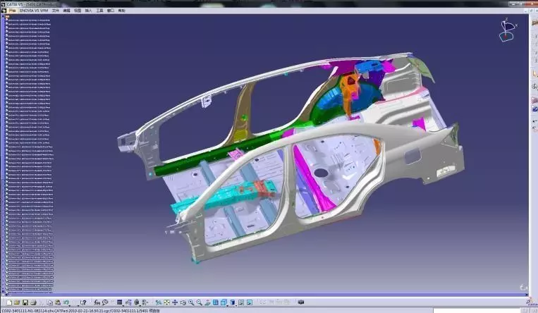 car frame 3D model_0