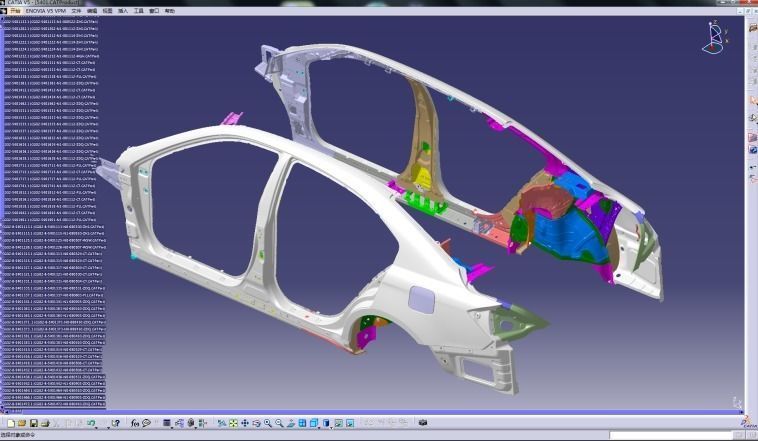 car frame 3D model_4