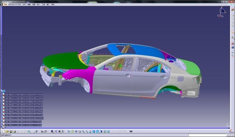 car frame 3D model_1