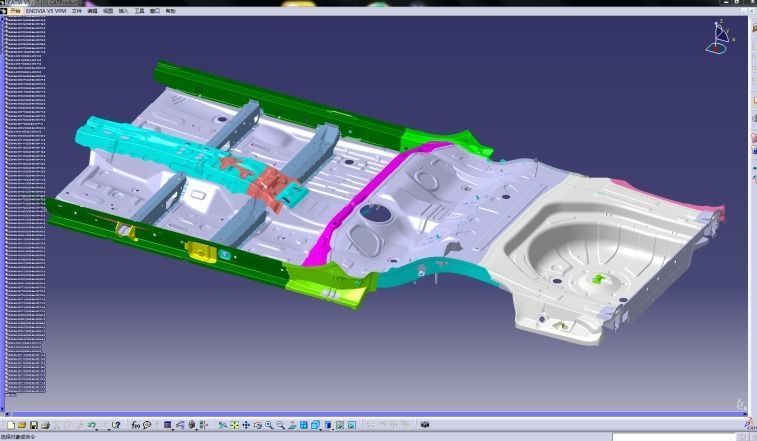 car frame 3D model_5