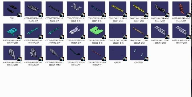 car frame 3D model_7