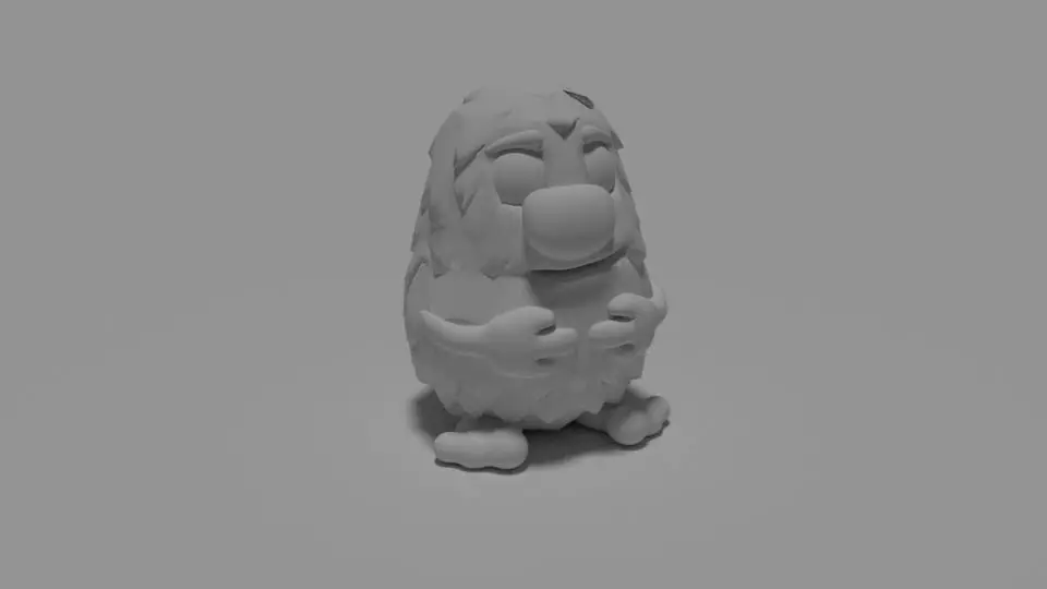 Woofel cute little bunny 3D print model_0