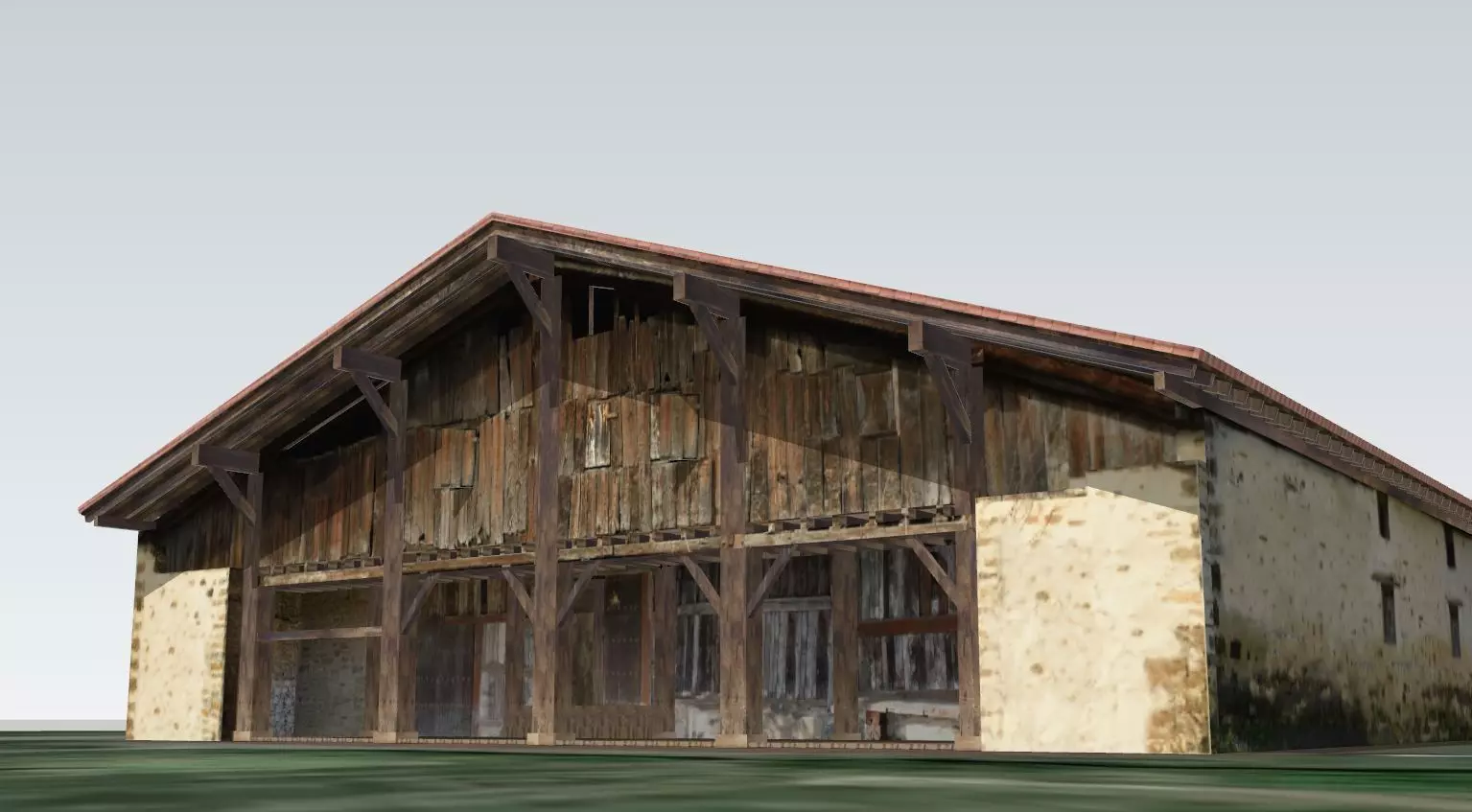 Igartubeiti Farmhouse Free 3D model_0