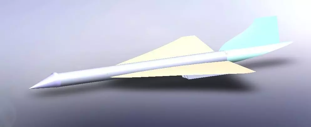 Concorde paper airplane Free 3D model