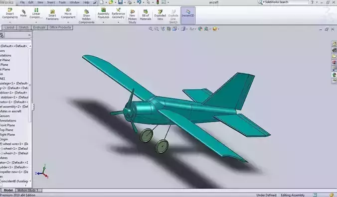 Aircraft airplane in software