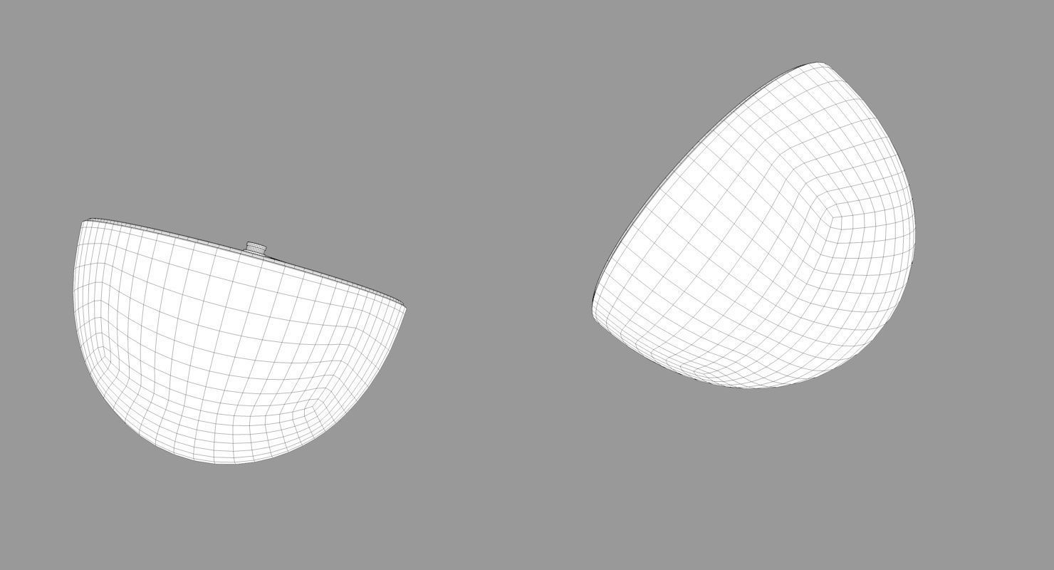 Contemporary Desk Clock Low-poly 3D model_10