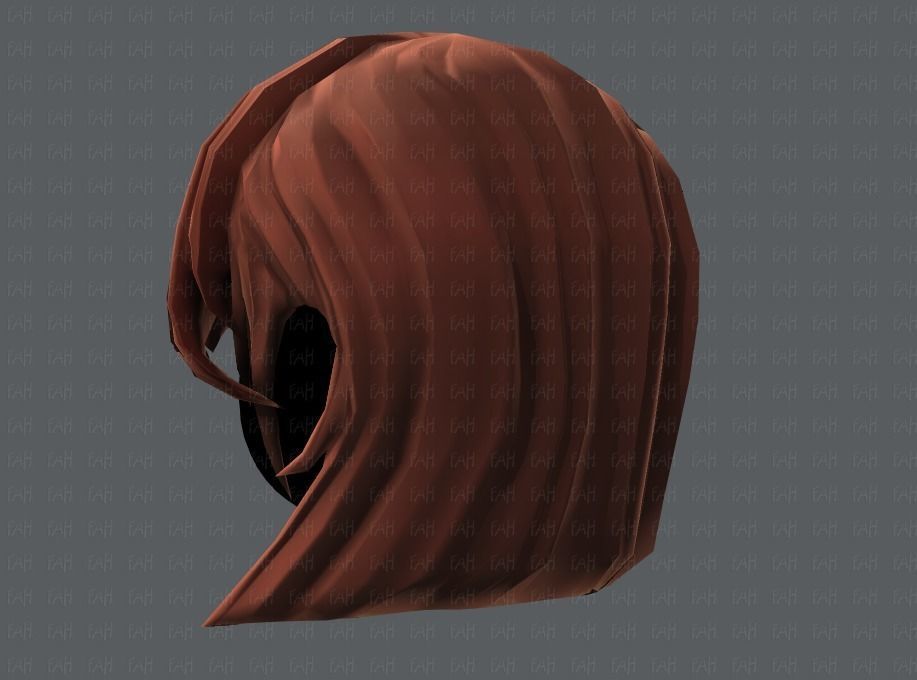 3D Hair style for girl V05 Low-poly 3D model_23