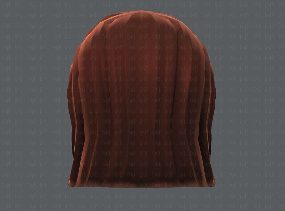 3D Hair style for girl V05 Low-poly 3D model_22