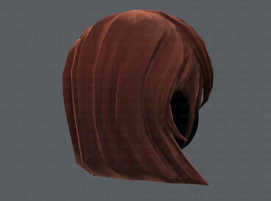3D Hair style for girl V05 Low-poly 3D model_21