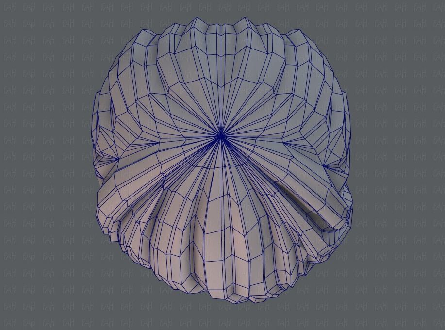 3D Hair style for girl V05 Low-poly 3D model_37