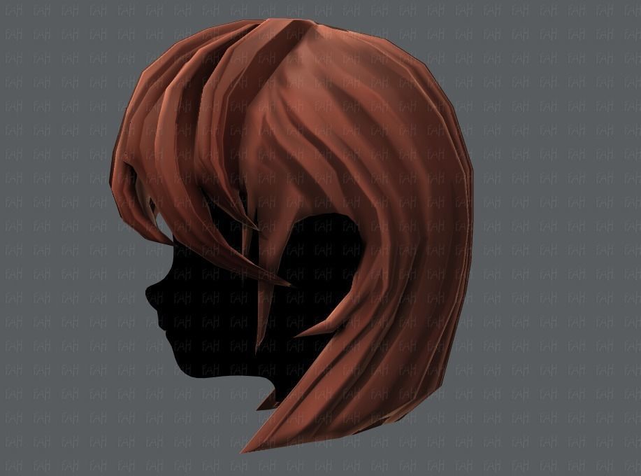 3D Hair style for girl V05 Low-poly 3D model_24