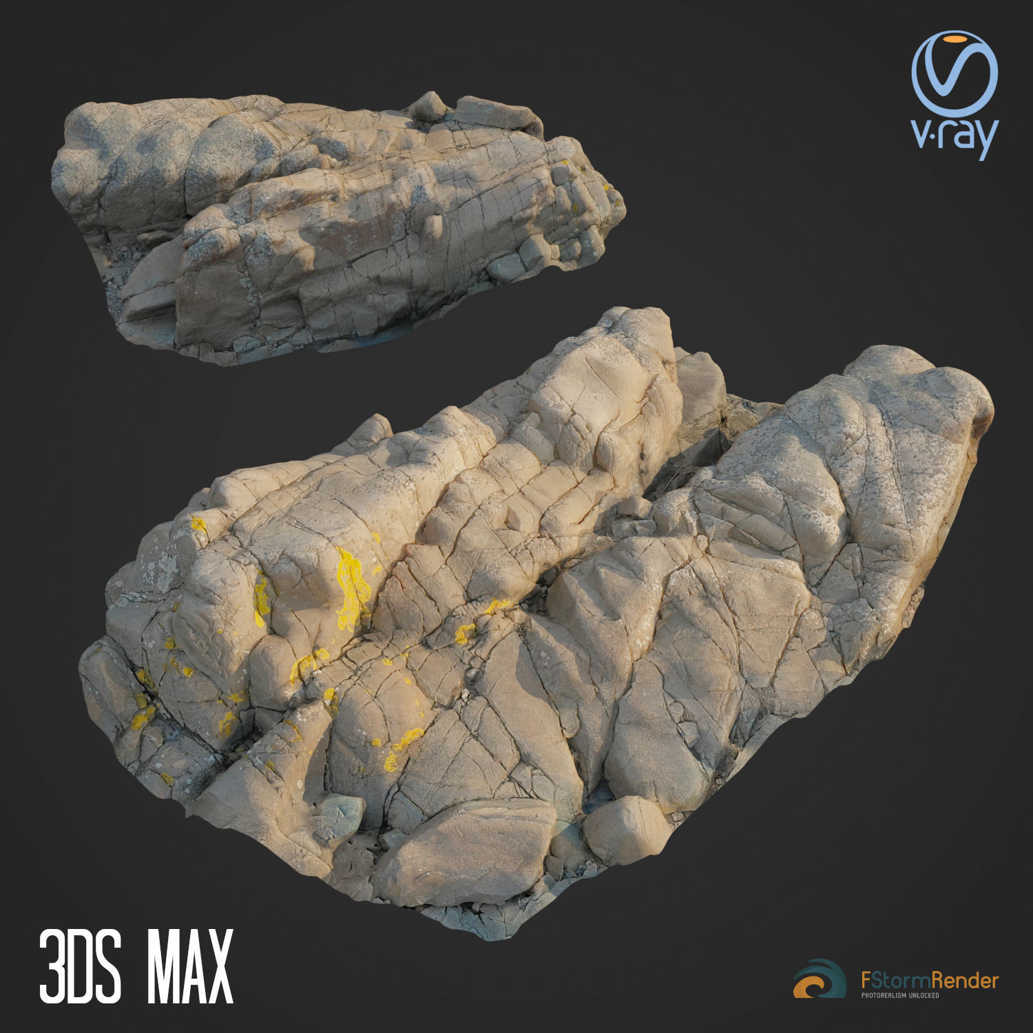  Cliff pack B bundle 3D model_5