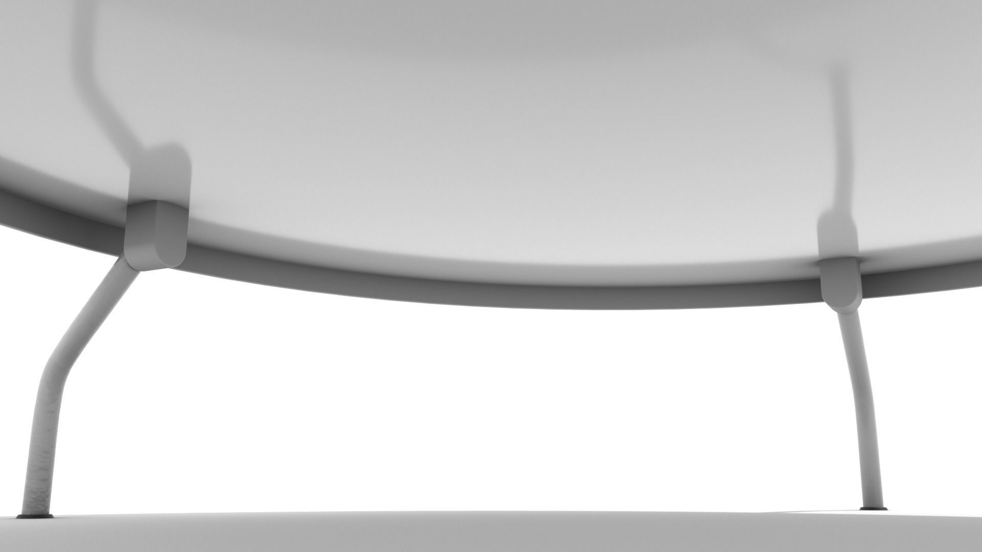 Low Metal Dish Coffee Table 3D model_7