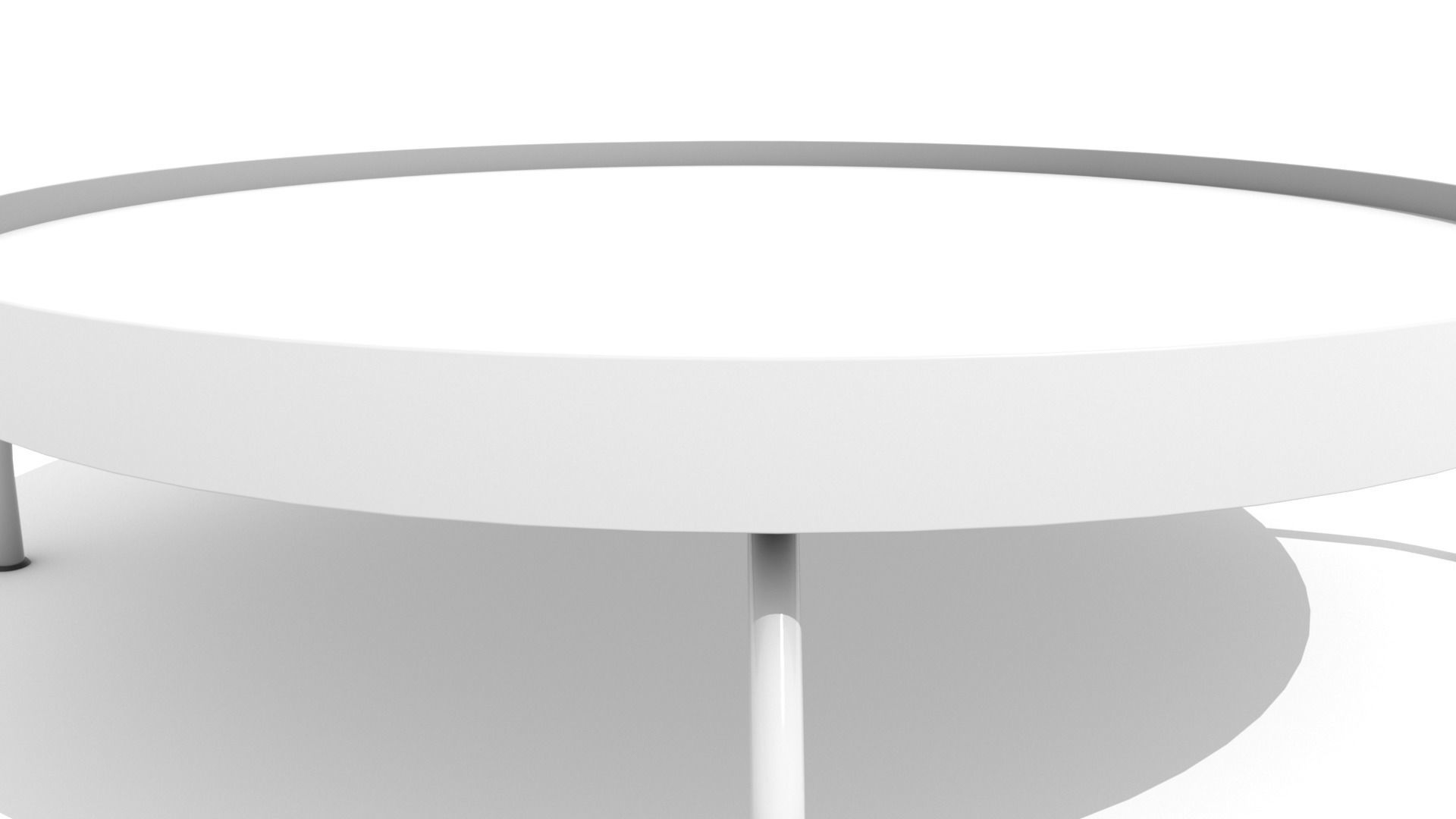 Low Metal Dish Coffee Table 3D model_5