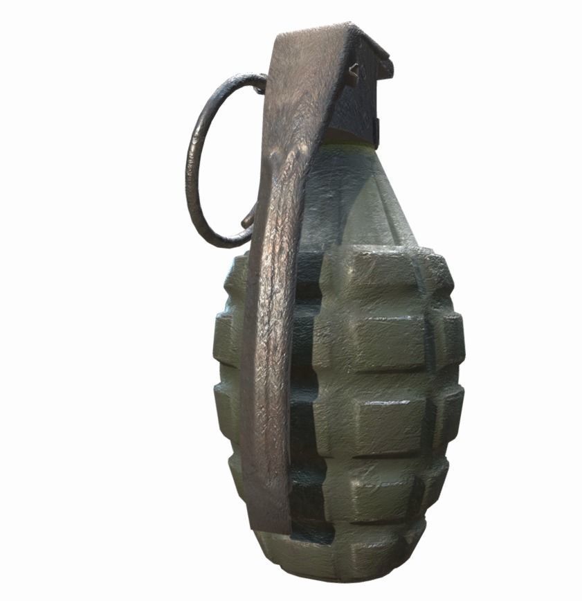 M2 Grenade low poly Low-poly 3D model_1